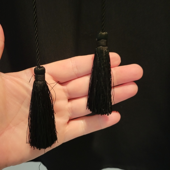 Kaari blue new with tags black with sequins top size large - Picture 5 of 6